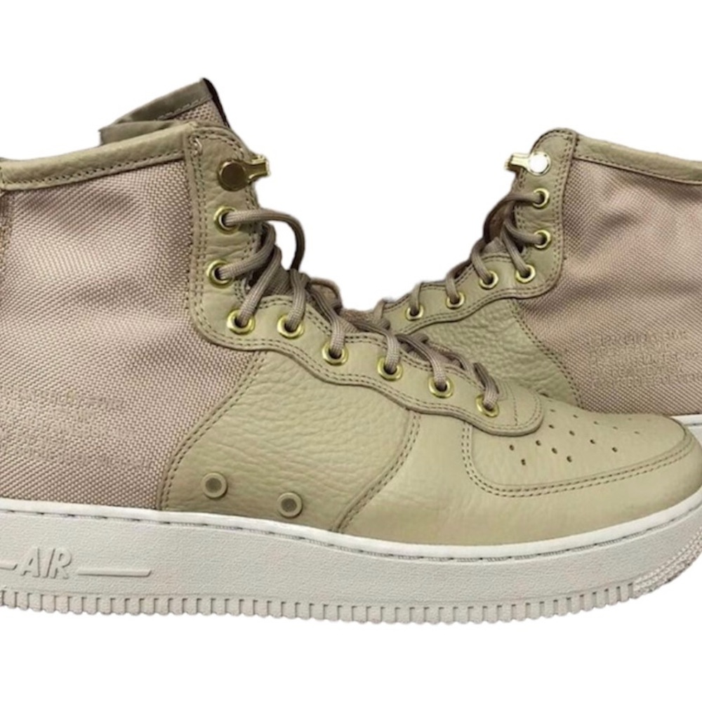 Nike Air Force 1 SF High Mushroom Sneakers 917753-200 Tan Beige Mens Size 8